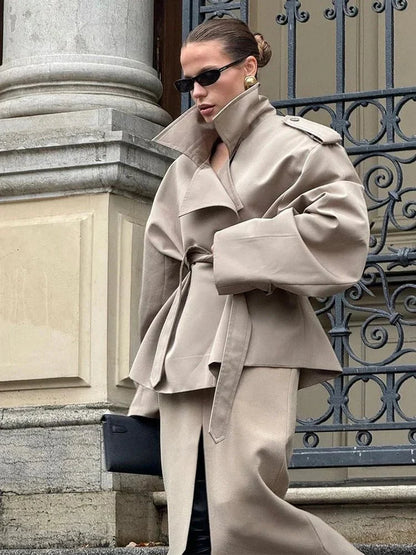Classic Trench Coat Women Short