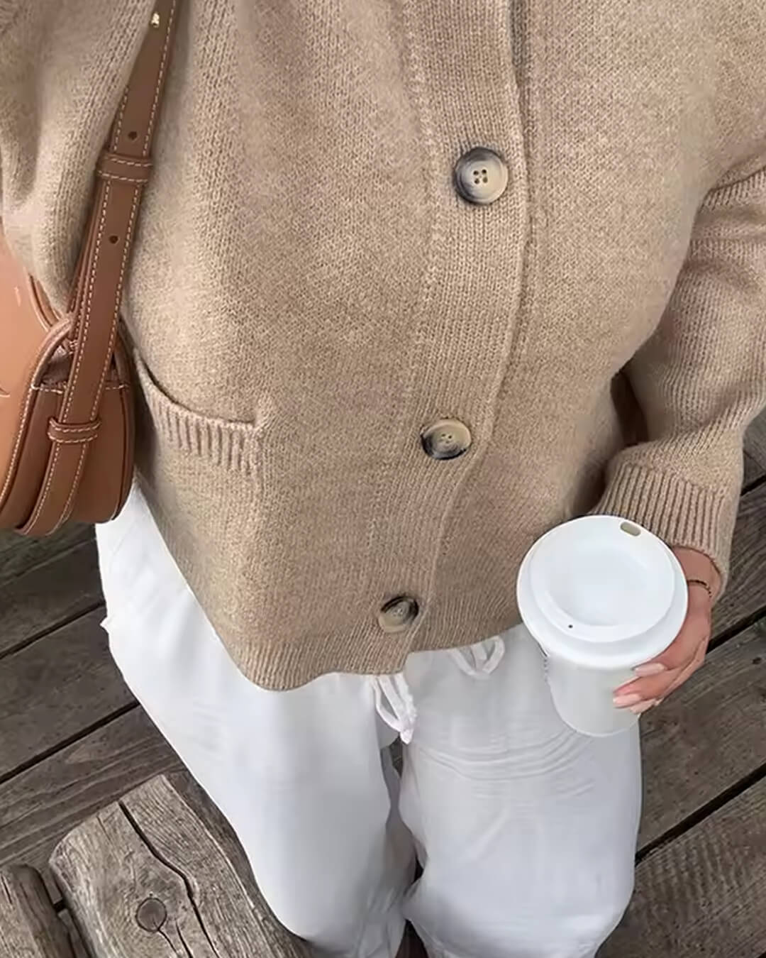 Women's Scarf Cardigan Elegant Outerwear