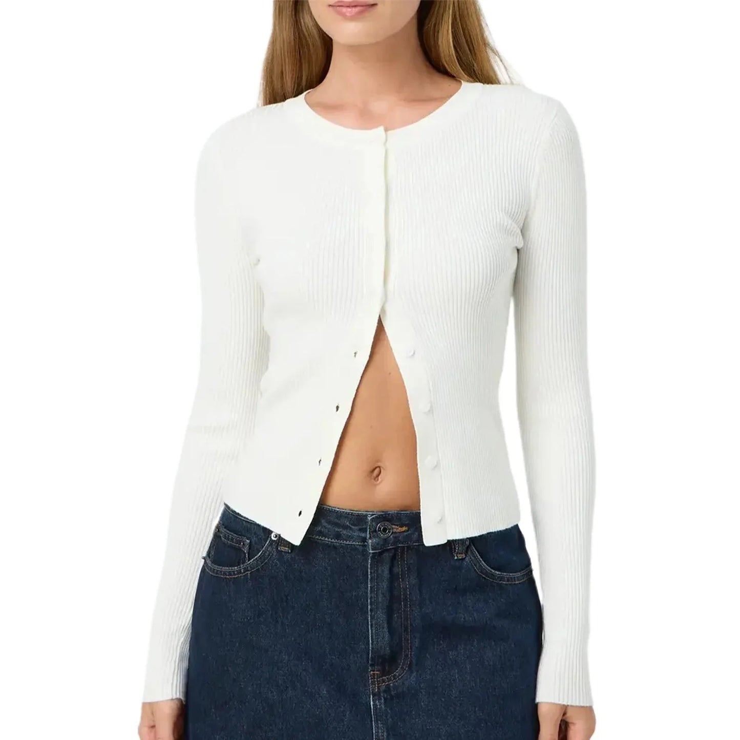 Klassischer Cardigan Kurz Schnitt