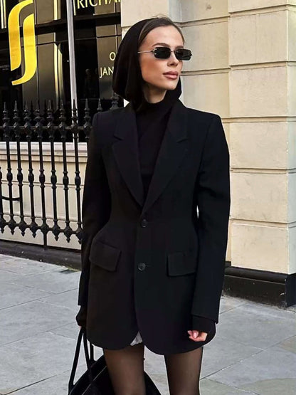 Elegant Women's Long-Sleeve Blazers