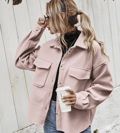 Stylish Short Jacket With Buttons