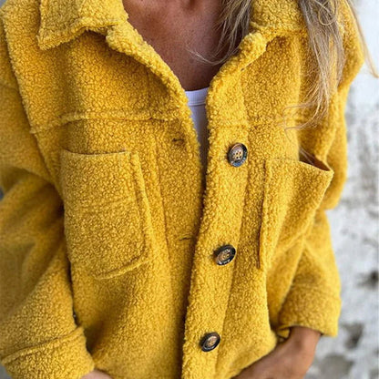 Short Women's Warm Teddy Jacket