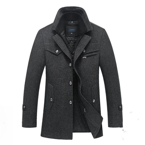 Siegfried - Long quilted coat double zip winter