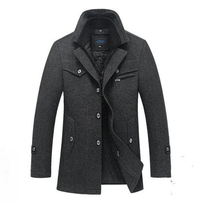 Siegfried - Long quilted coat double zip winter