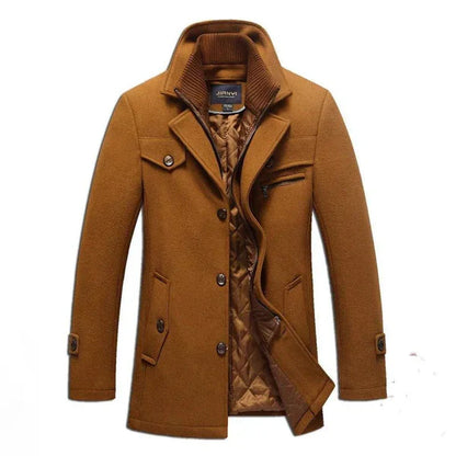 Siegfried - Long quilted coat double zip winter