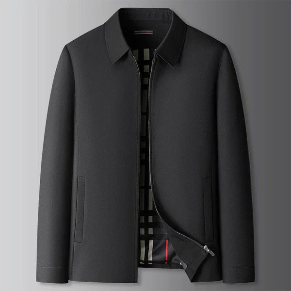 Light Men's Jacket With Side Pockets Modern Style