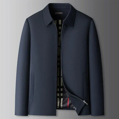 Light Men's Jacket With Side Pockets Modern Style