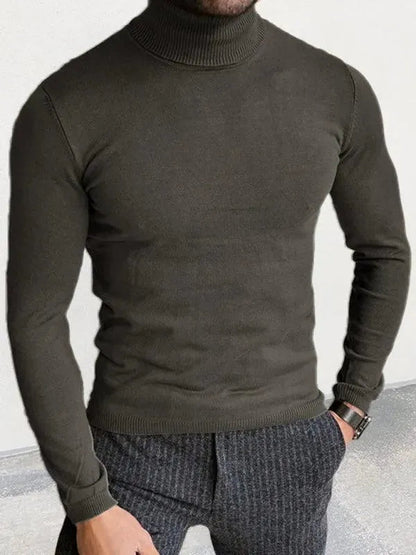 Men's Modern Turtleneck Knitted Sweater