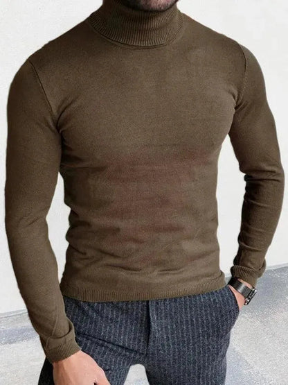 Men's Modern Turtleneck Knitted Sweater