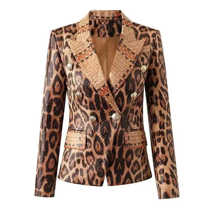 Stylish Women's Blazers Slim Fit Printed