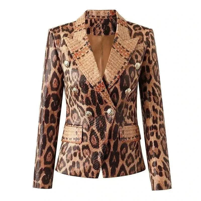 Stylish Women's Blazers Slim Fit Printed