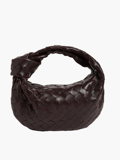 Luxury Handbag Metallic Braided Elegance