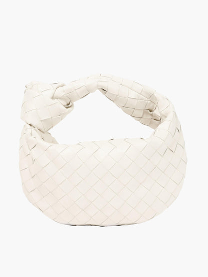 Luxury Handbag Metallic Braided Elegance