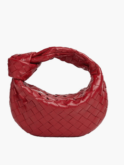 Luxury Handbag Metallic Braided Elegance