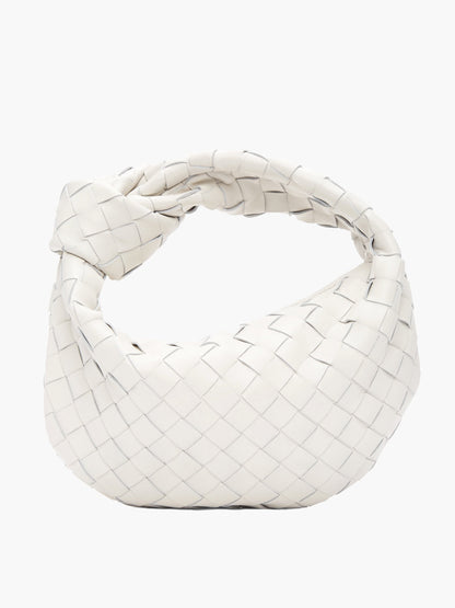 Luxury Handbag Metallic Braided Elegance