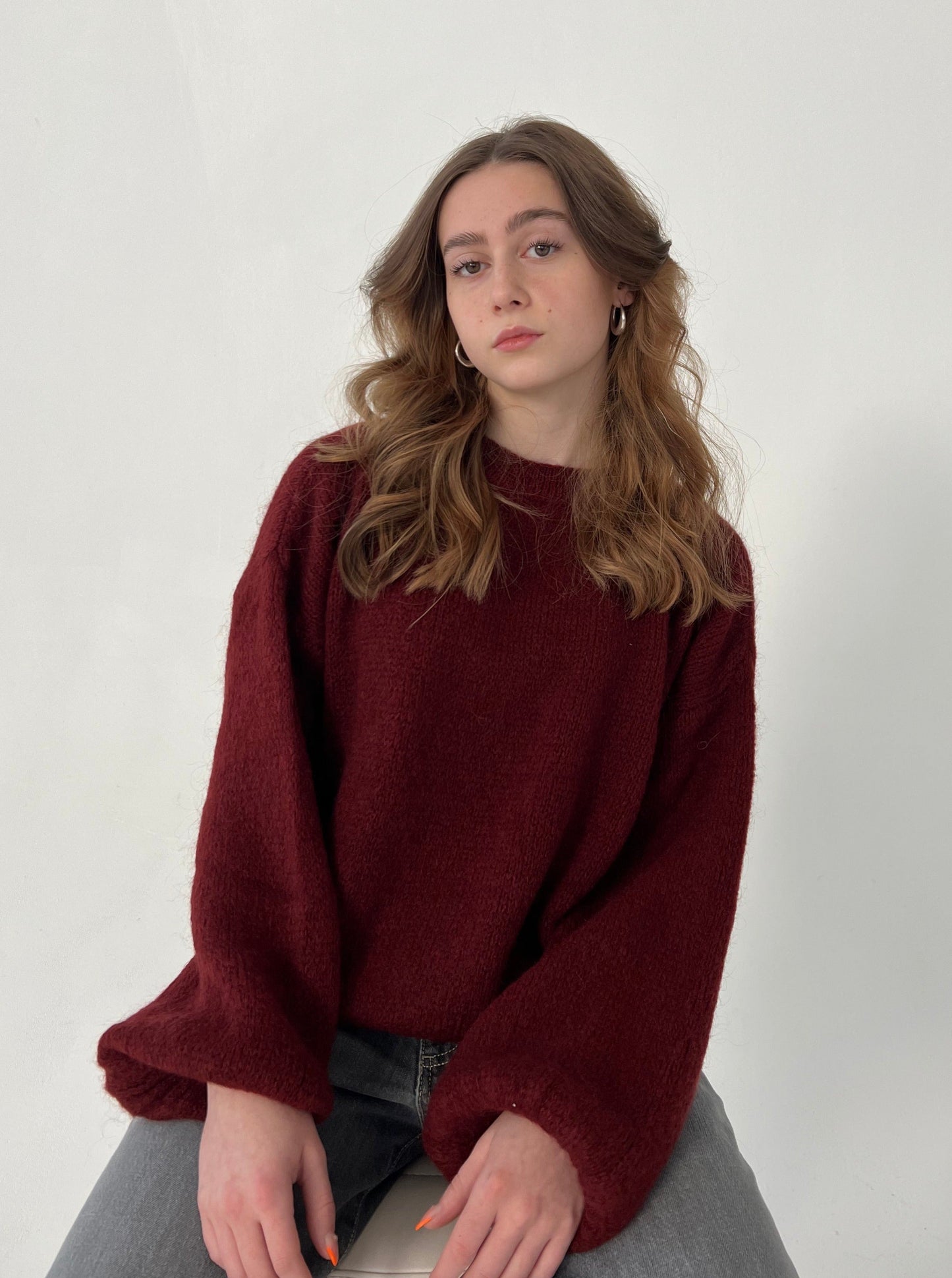 Women's Scarf Sweater Generously Comfortable
