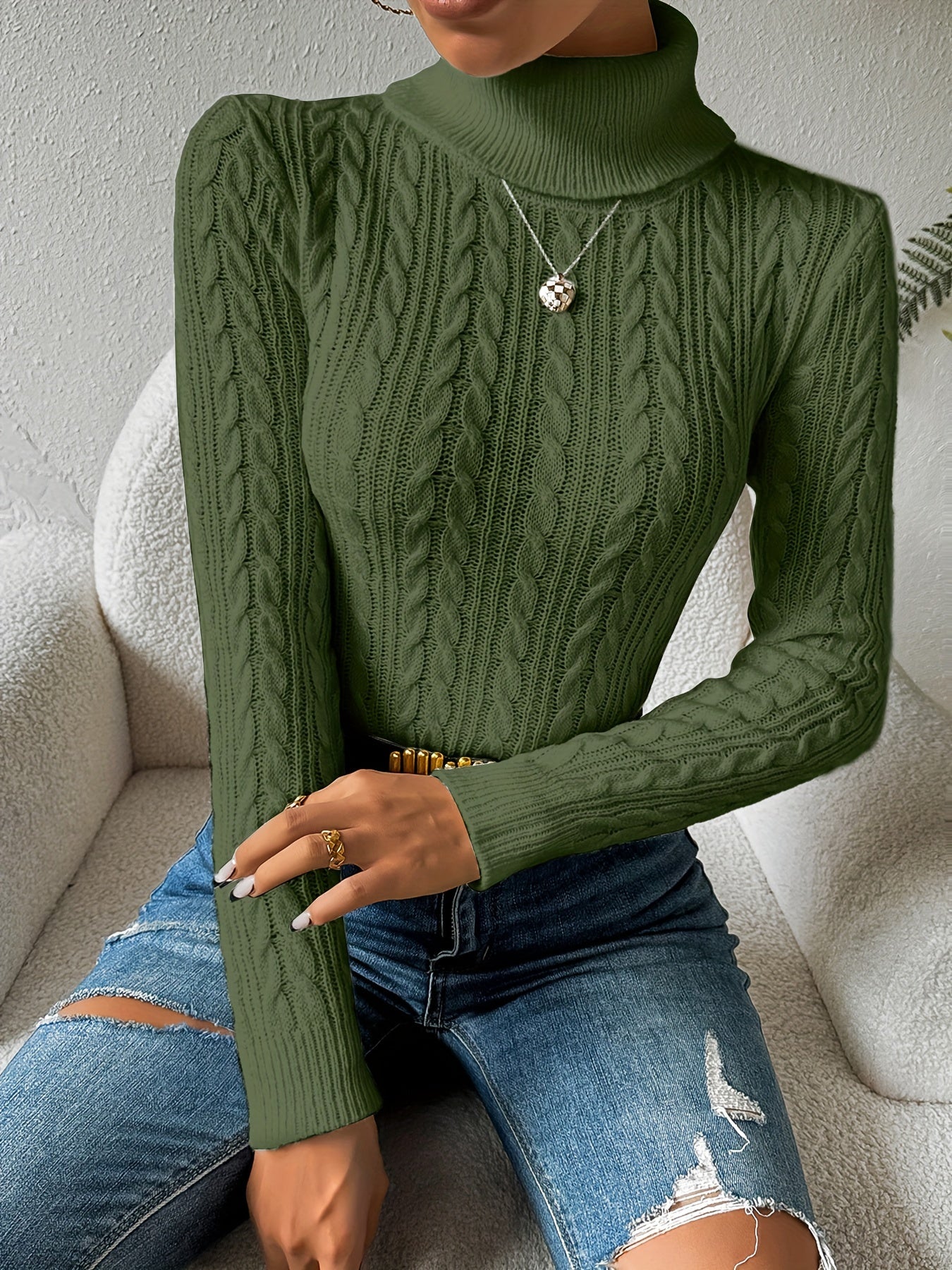 Soft Turtleneck Sweater for Women - High Quality