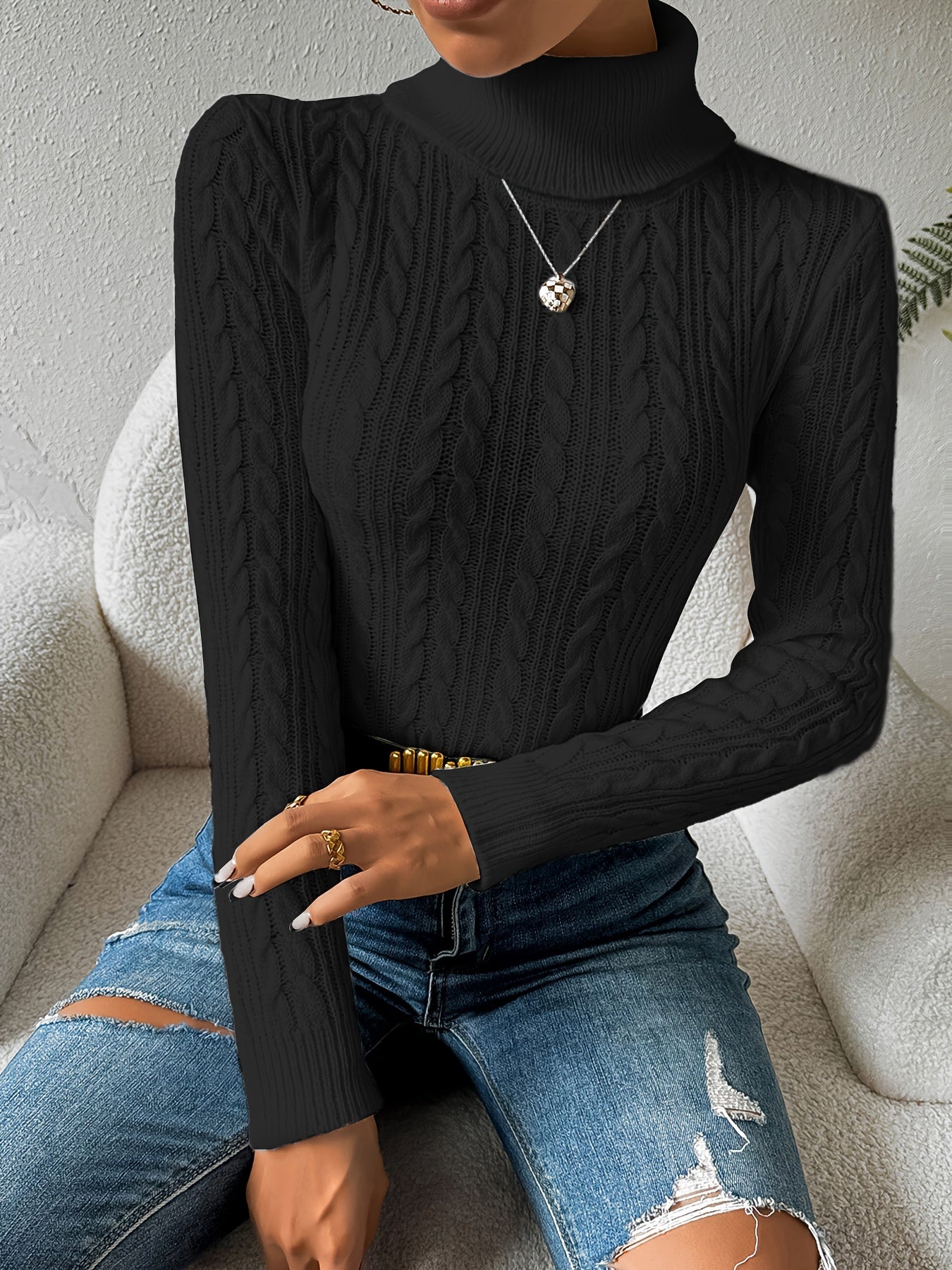 Soft Turtleneck Sweater for Women - High Quality