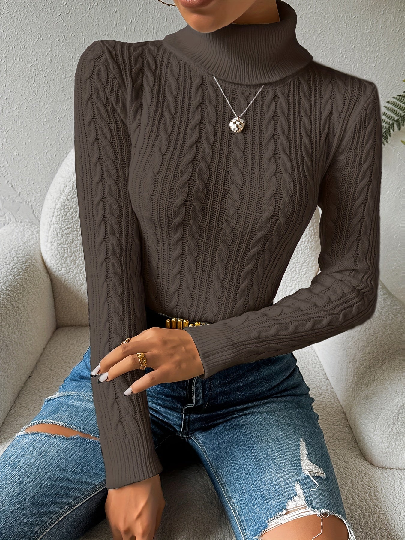 Soft Turtleneck Sweater for Women - High Quality