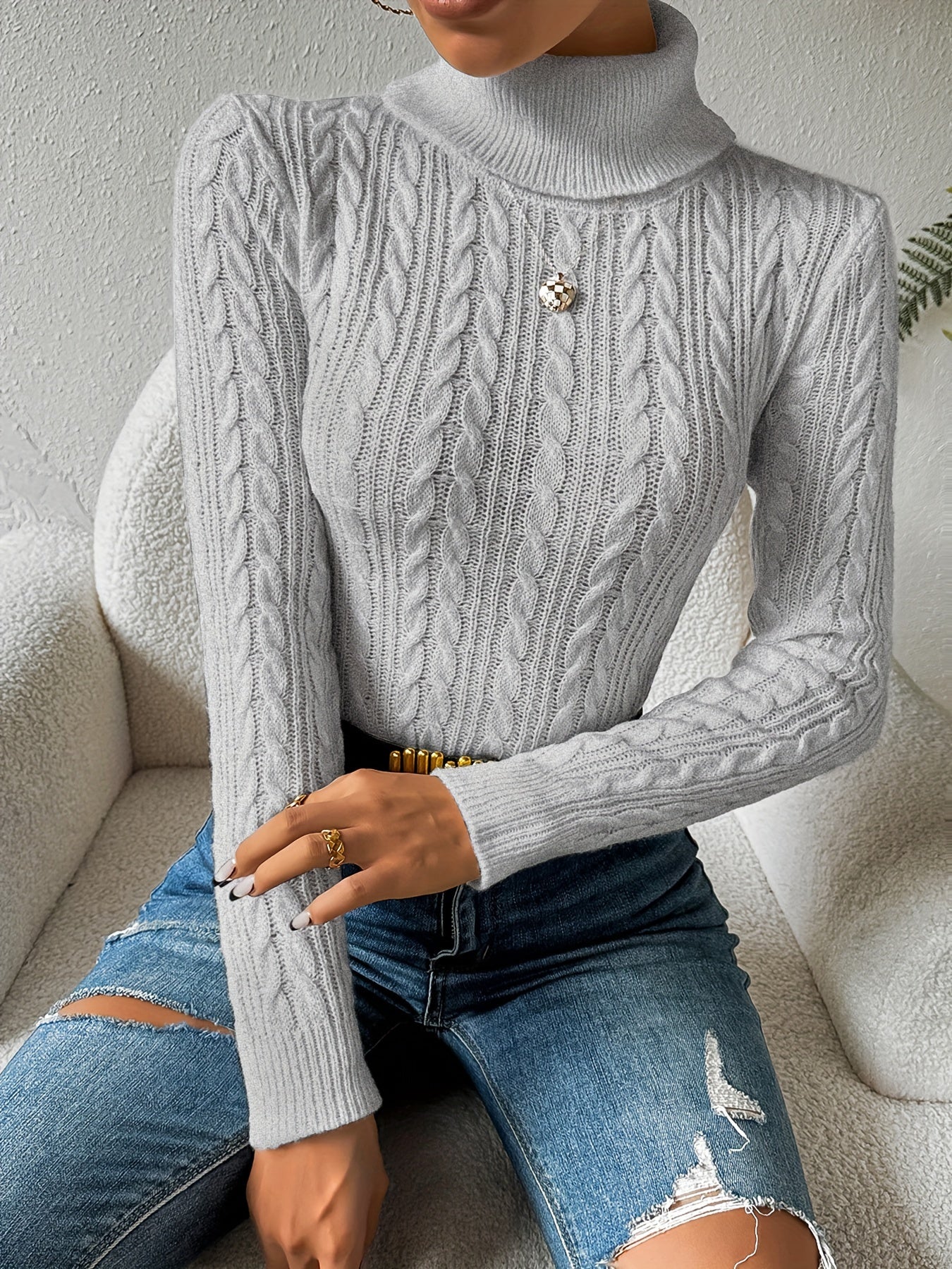Soft Turtleneck Sweater for Women - High Quality