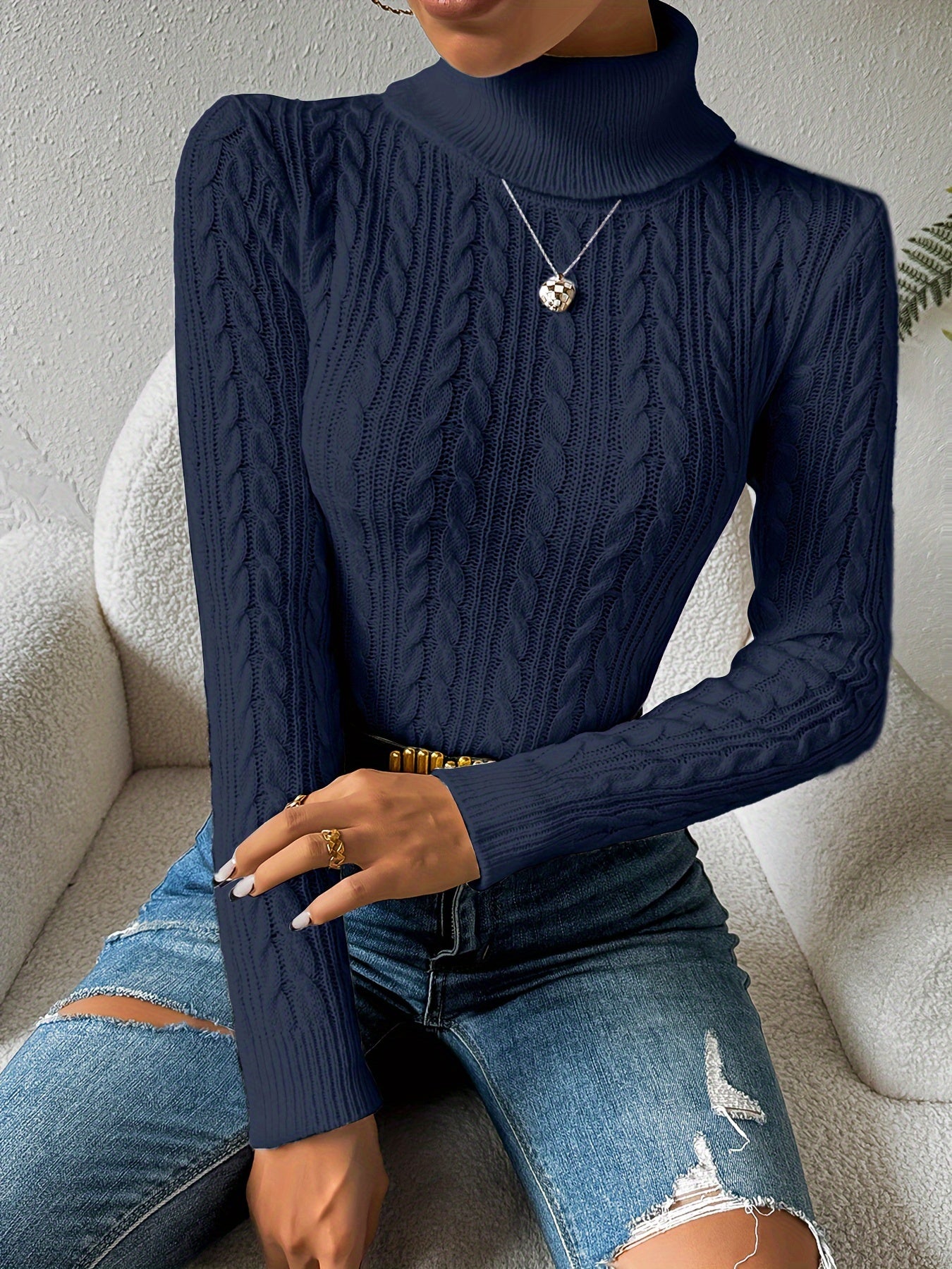 Soft Turtleneck Sweater for Women - High Quality