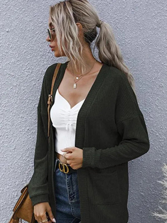 Bequeme Strickjacke Damen Lang - IdealeKleiden