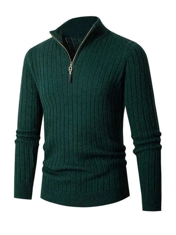 Comfortable Men's Pullover Stretch Turtleneck