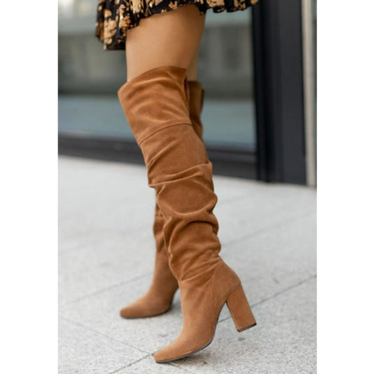 Hohe Overknee Stiefel Damen Schuhe - IdealeKleiden