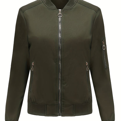 Stylish Bomber Jacket Plain Modern
