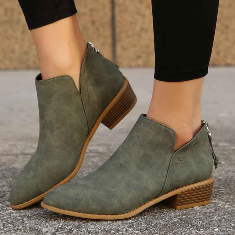 Elegant Women's Ankle Boots Pointed Design