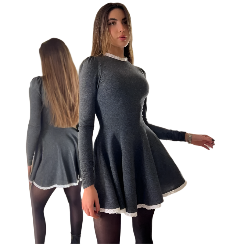 Women's Lace Mini Dress Elegant