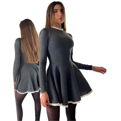Women's Lace Mini Dress Elegant