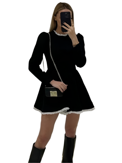 Women's Lace Mini Dress Elegant