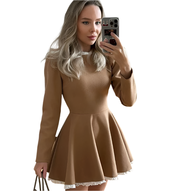 Women's Lace Mini Dress Elegant