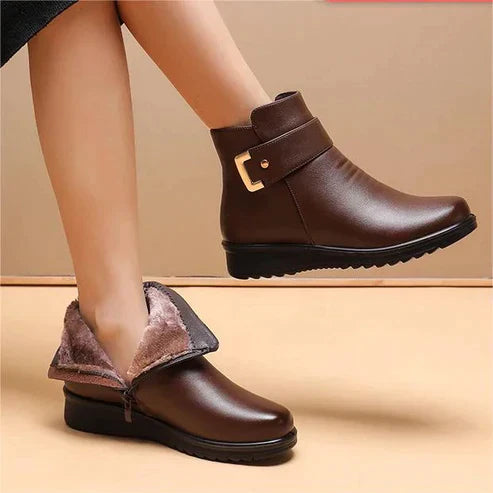 Warme Winterstiefel Rutschfest Fleece Innenlining - IdealeKleiden