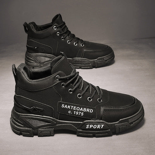 Elegant Men's Leather Boots Classic Design