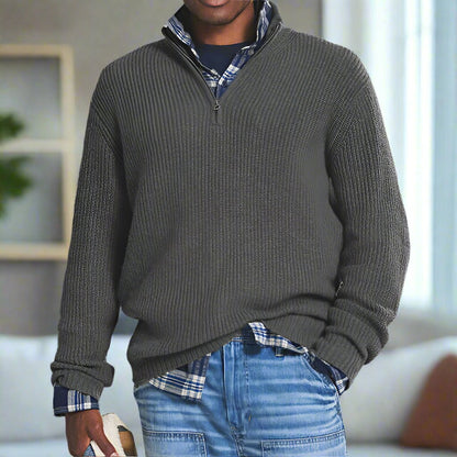 Bequemer Pullover Baumwolle Relaxed Fit - IdealeKleiden