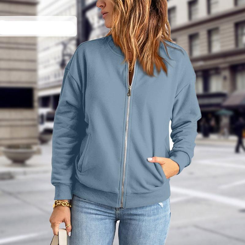 Women's Bomber Jacket Zip Modern Style