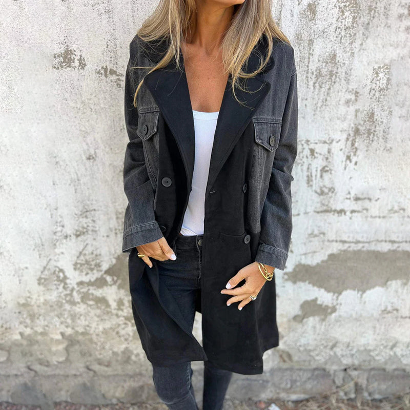 Stylish Denim Coat Elegant