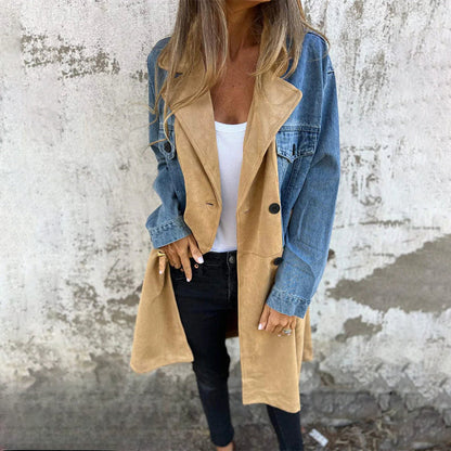 Stylish Denim Coat Elegant