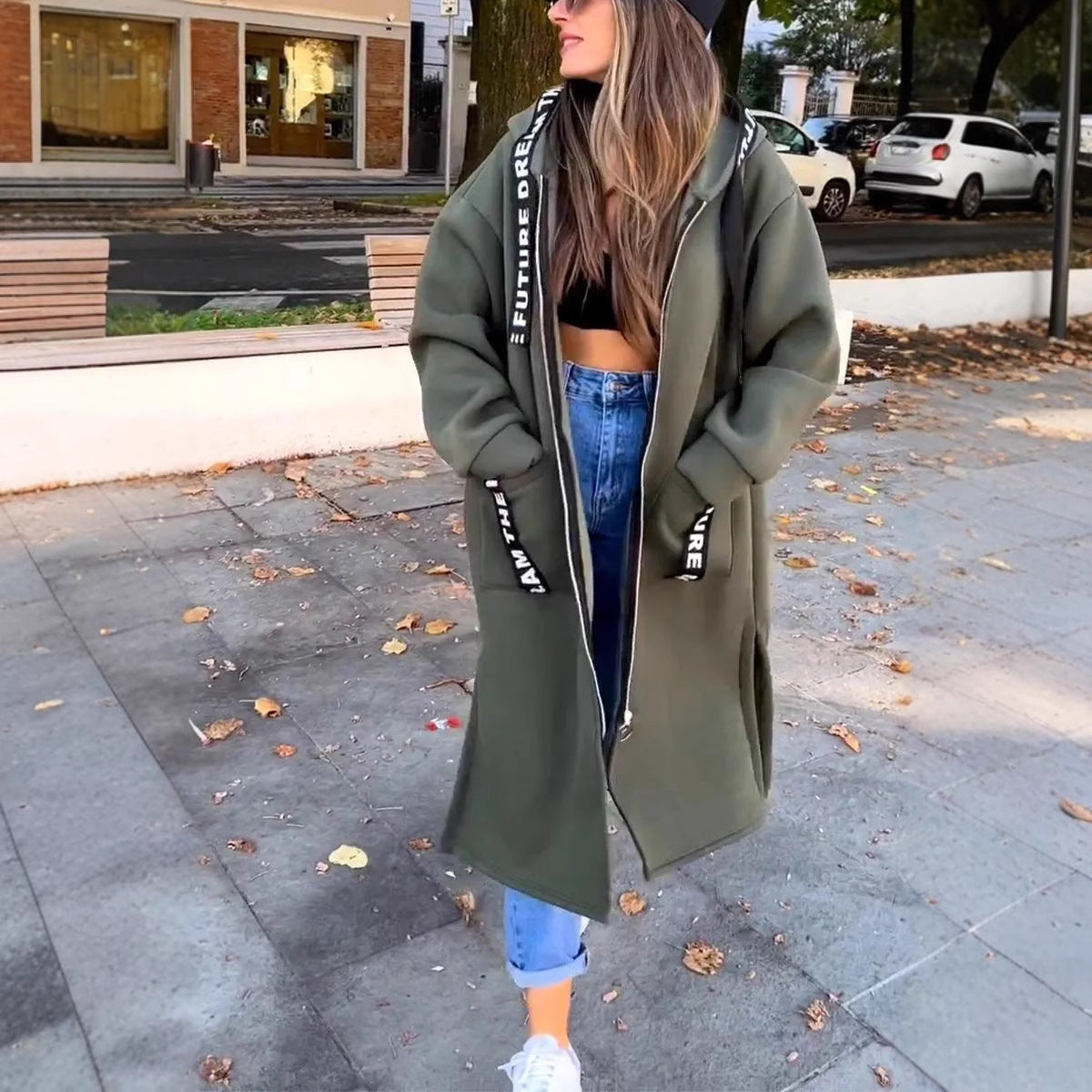 Classic Long Hooded Sweatshirt
