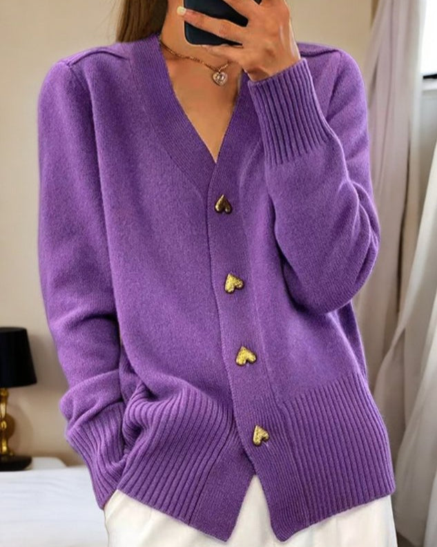 Women's Oversized Knit Cardigan Generous