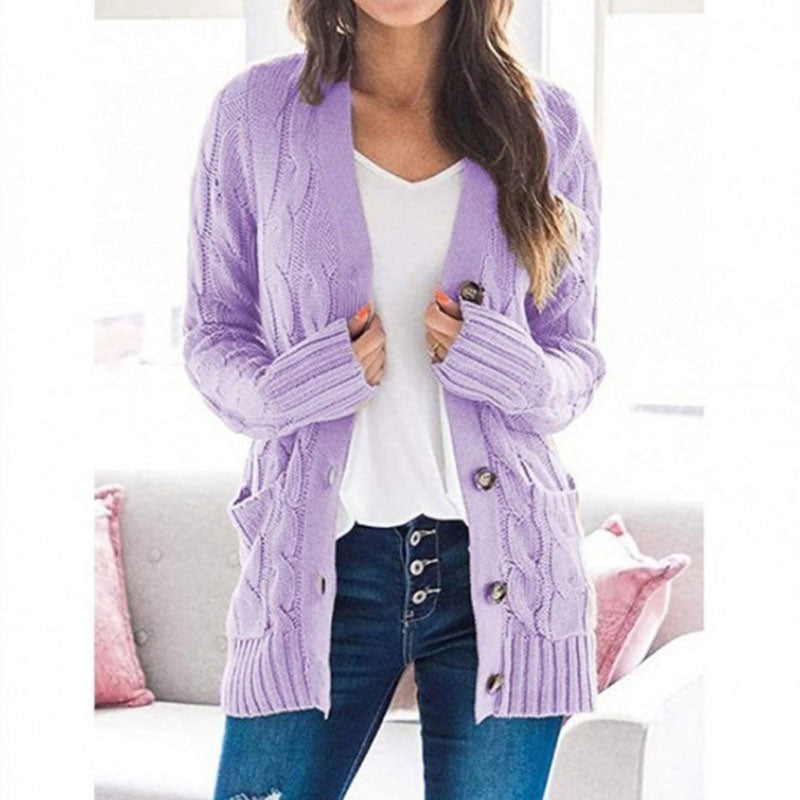 Damen Strickjacke Bequem Vielseitig
