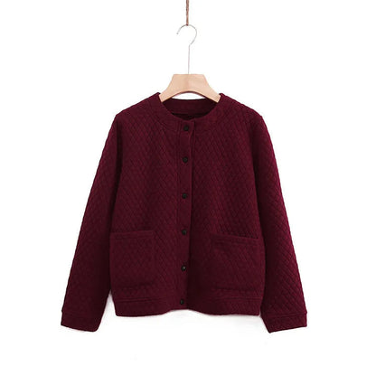 Plus Size Cardigan Spring Plaid