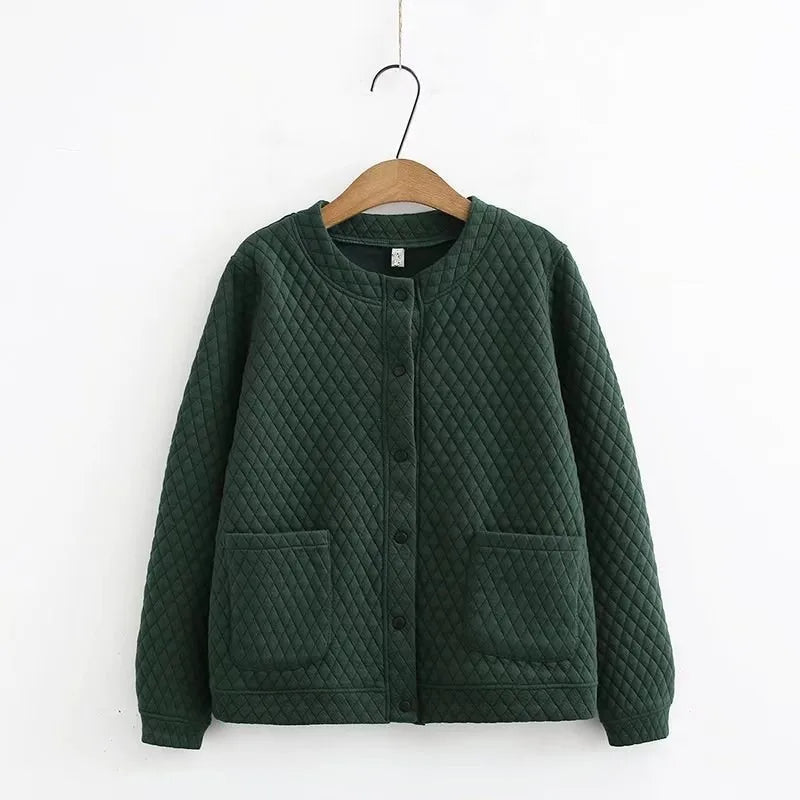Plus Size Cardigan Spring Plaid