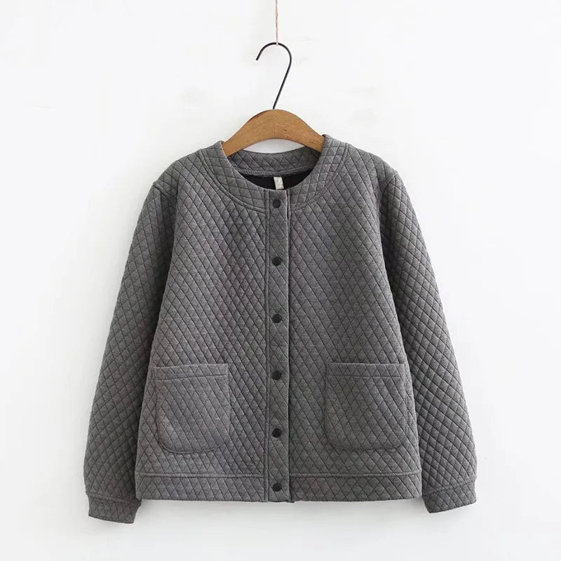Plus Size Cardigan Spring Plaid