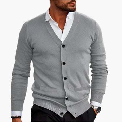 Stylish Cardigan V-neck Elegance