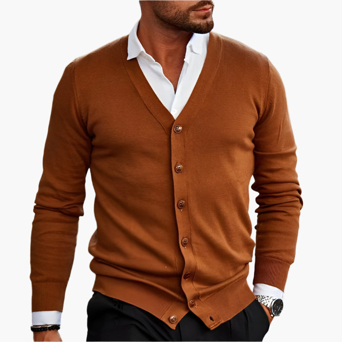 Stylish Cardigan V-neck Elegance