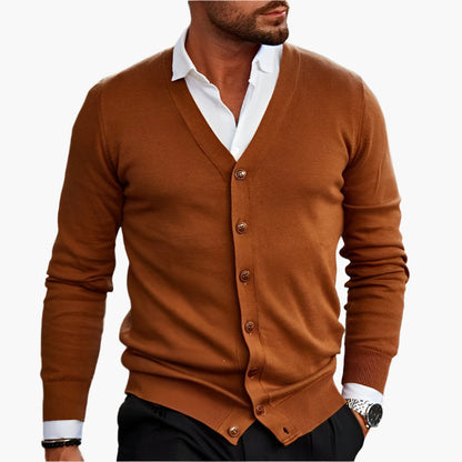Stylish Cardigan V-neck Elegance