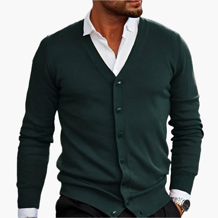 Stylish Cardigan V-neck Elegance